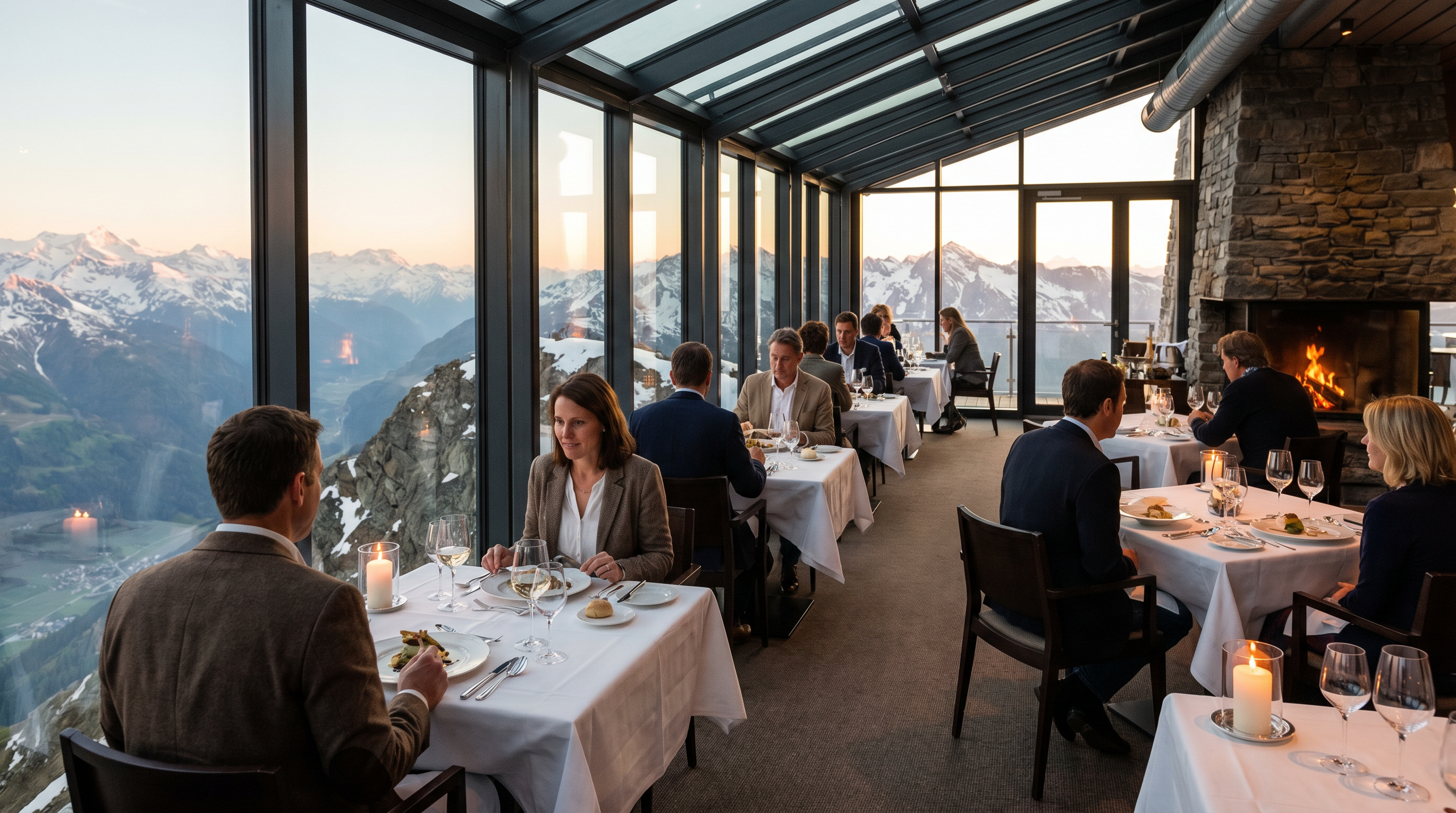 Mountain dining experience