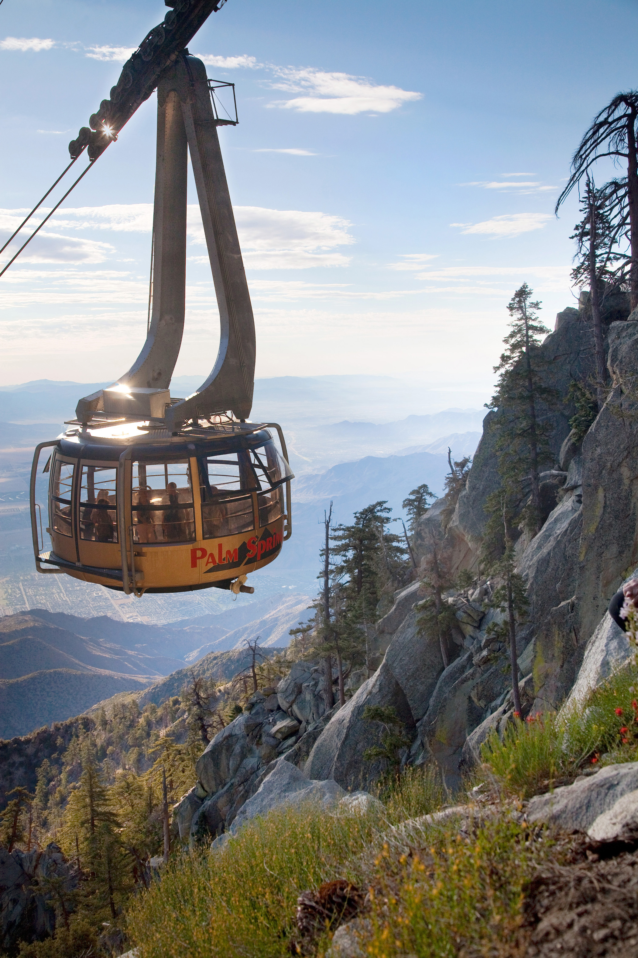 Palm Springs Aerial Tramway at golden hour